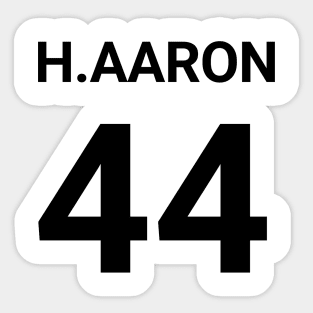 H.aaron 44 Sticker